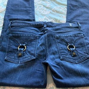 7 for all mankind straight leg denim; size 28